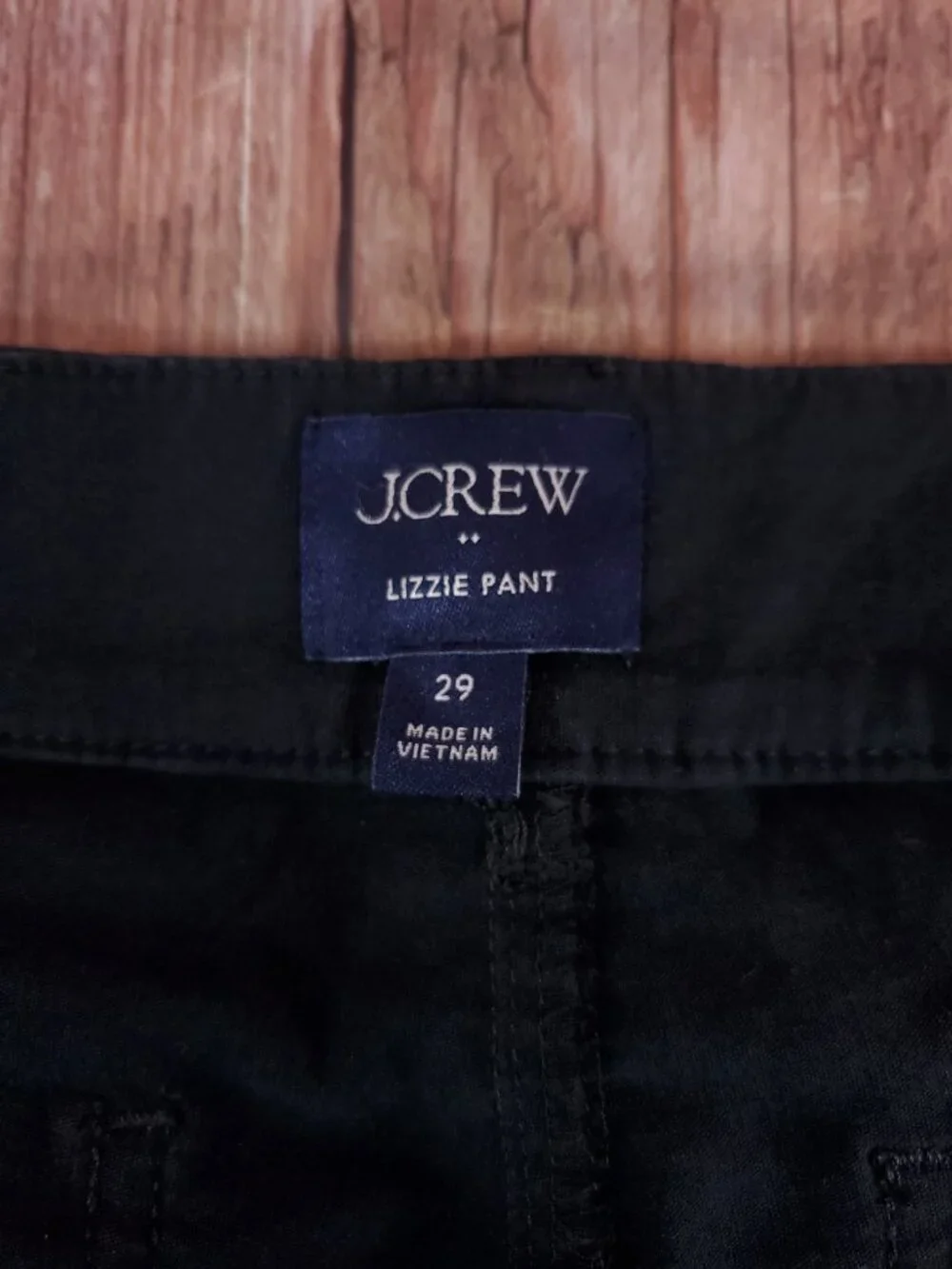 J Crew Lizzie Wide Leg Pants Womens 29 High Rise Cotton Linen Blend Black BW803